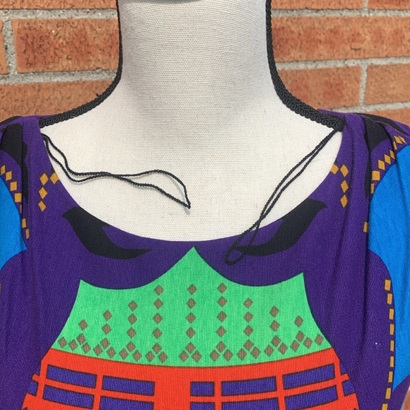 Aiden by Aiden Mattox Size 4 Sleeveless dress boho gypsy aztec print sheath NWT - Picture 6 of 13